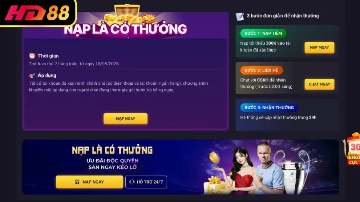 HD88 - Khẳng định đẳng cấp trong thế giới cá cược online